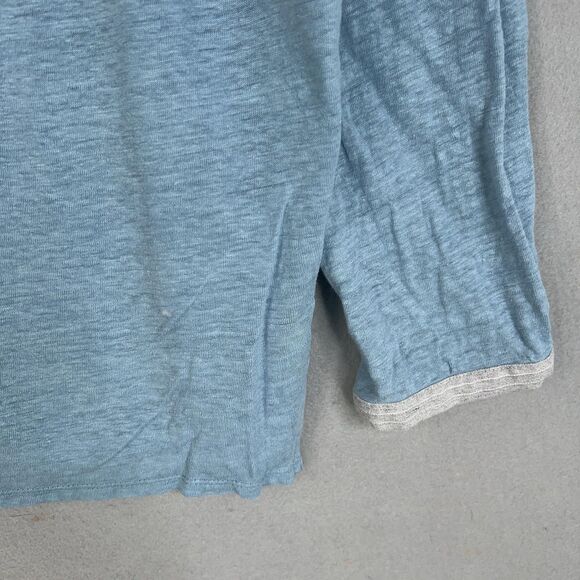 Poetry Shirt Womens US 10 Linen Minimalist Quiet Luxury Coastal Resort Preppy - Picture 4 of 14